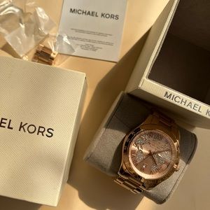 Michael Kors Rose Gold World Map Watch